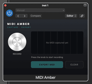MIDI Amber — Insert & arm