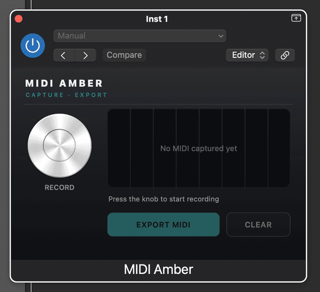 MIDI Amber — Idle