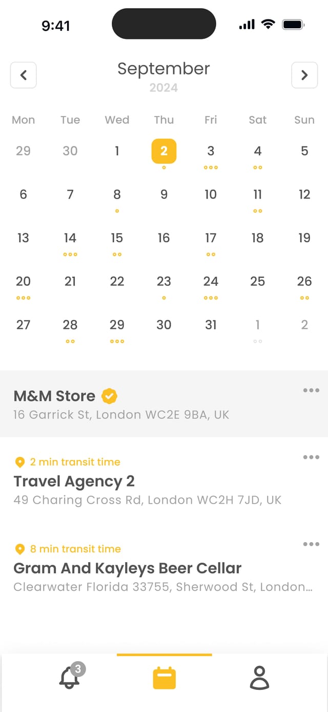 Calendar App