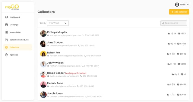 myGO web app 4