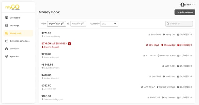 myGO web app 7