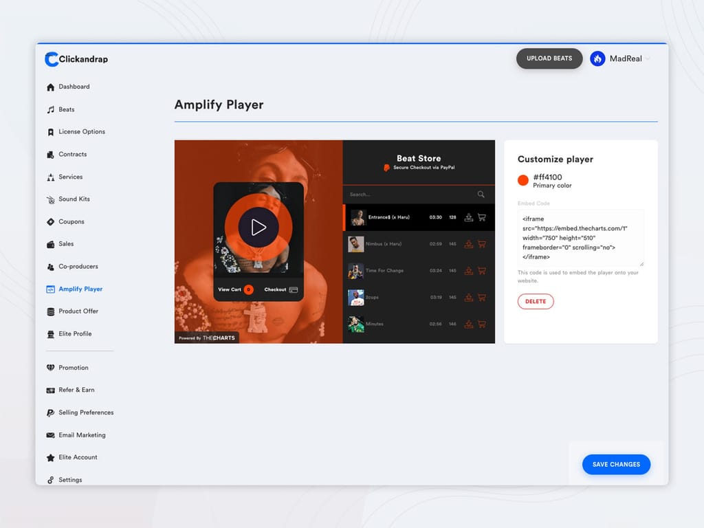 Amplify player